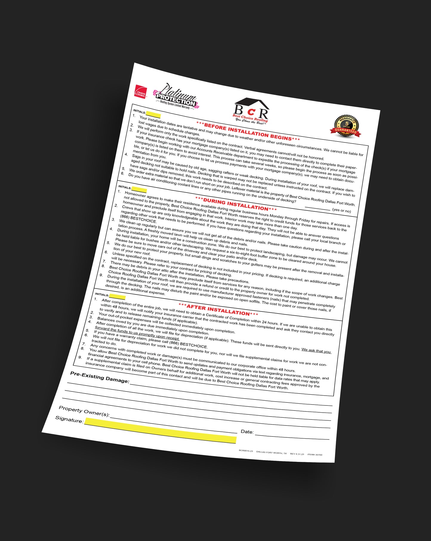 Franchise Checklist