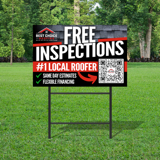 Free Inspections - Yard Signs (18x24)