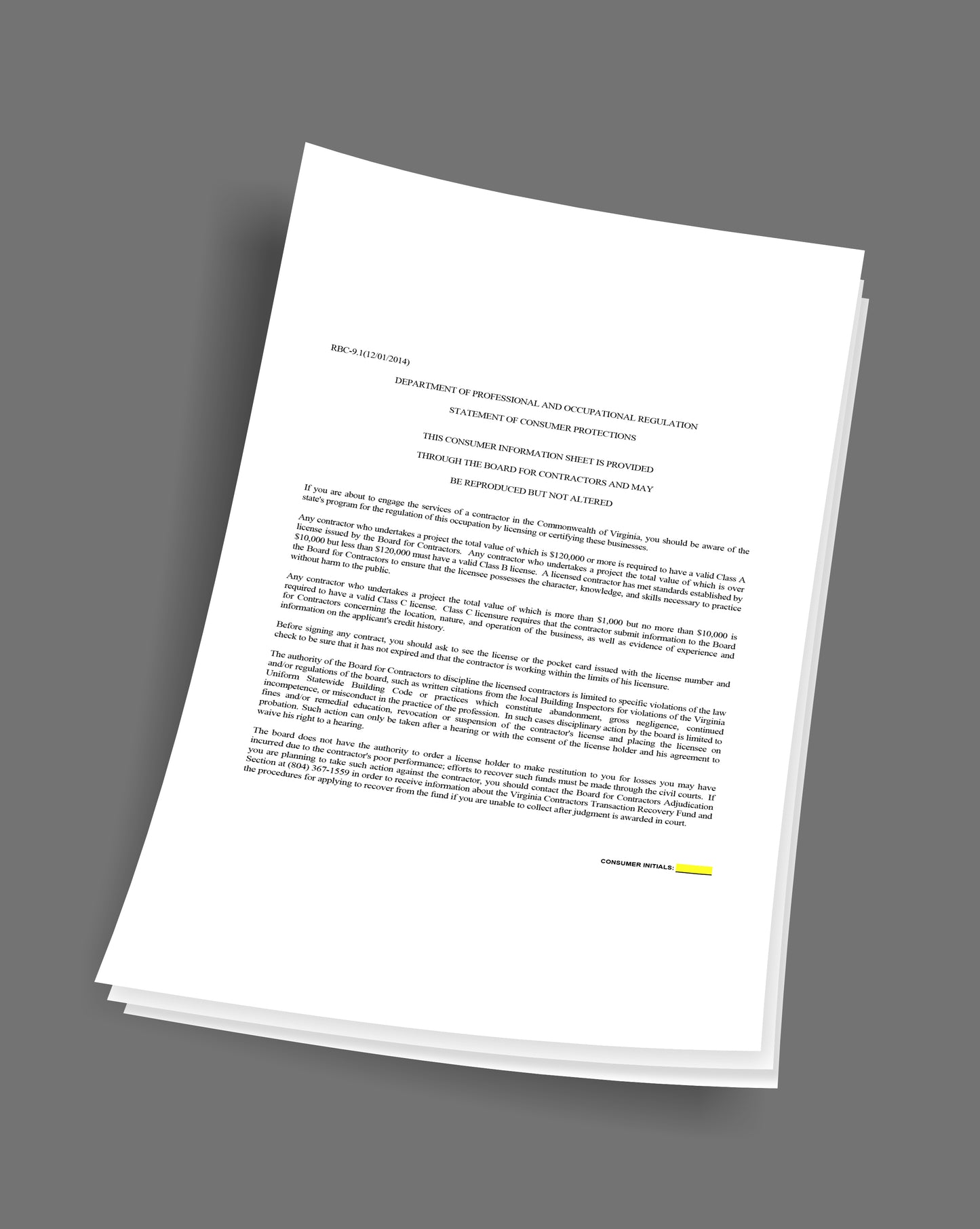 Virginia Corporate Contract Packets