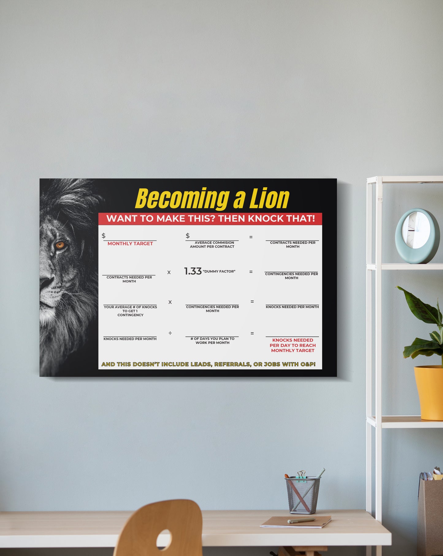 Tracker Board - Becoming a Lion Board