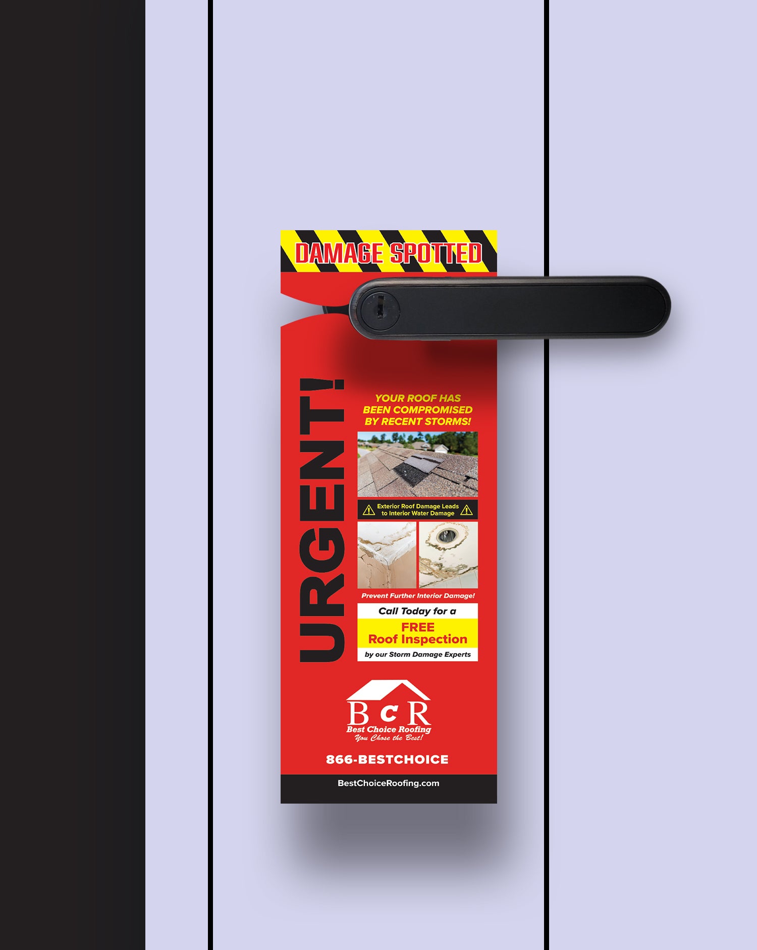 Door Hangers - Urgent – Best Choice Roofing