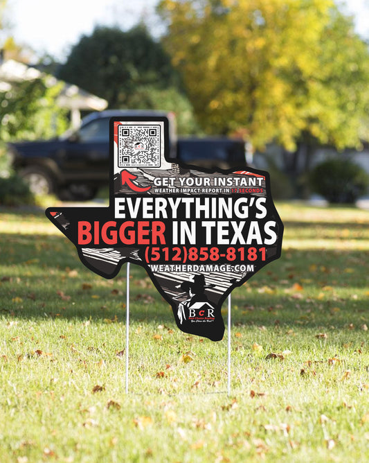 Texas Die Cut Yard Signs (24x24)