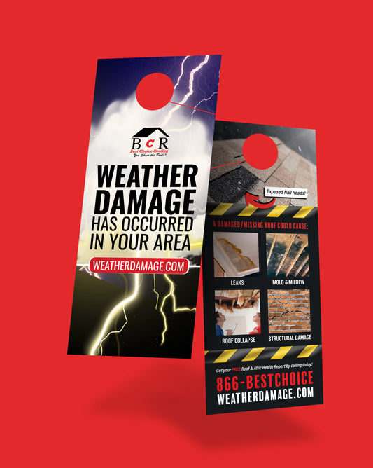 Door Hangers - Weather Damage